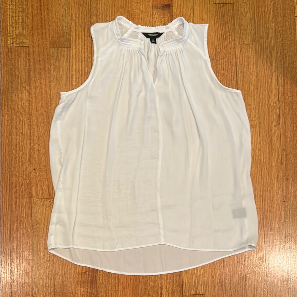 Simply Vera Vera Wang White Sleeveless Blouse